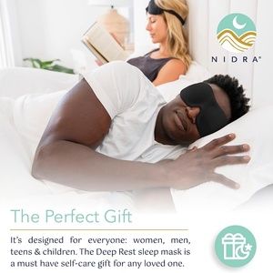 Sleep Mask Light Blocking, Deep Rest Blackout Eye Mask for Sleeping, 3D Comfort